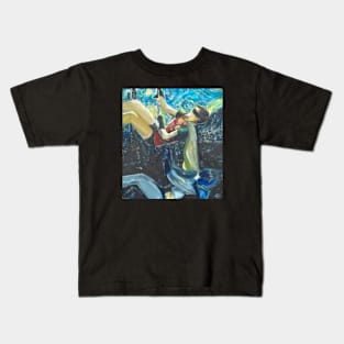 starry Gotham night Kids T-Shirt